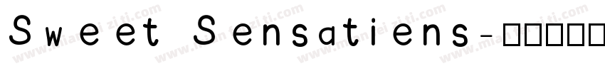 Sweet Sensatiens字体转换